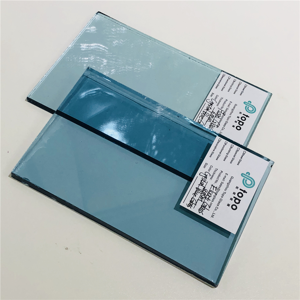5mm 6mm 8mm 10mm 水晶蓝浮法玻璃